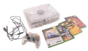 GAMING - XBOX XRYSTAL LIMITED EDITION CONSOLE & GAMES