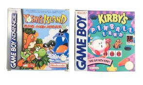 RETRO GAMING - NINTENDO GAME BOY YOSHIS ISLAND & KIRBYS PINBALL