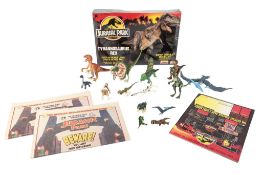 JURASSIC PARK - VINTAGE KENNER DINOSAUR FIGURES & EPHEMERA