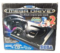 RETRO GAMING - VINTAGE SEGA MEGA DRIVE VIDEO GAME CONSOLE