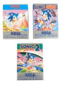 RETRO GAMING - VINTAGE SEGA GAME GEAR SONIC THE HEDGEHOG GAMES
