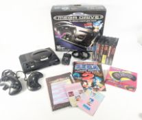 RETRO GAMING - SEGA MEGA DRIVE GAMING CONSOLE & GAMES