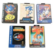 RETRO GAMING - VINTAGE SEGA MEGA DRIVE SONIC VIDEO GAMES
