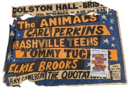 ROCK 'N ROLL - R'N'B 1964 - ORIGINAL POSTER & FLYER THE COLSTON HALL, BRISTOL