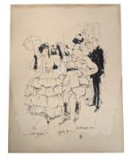 PUNCH MAGAZINE - BERT THOMAS (D.1966) - ORIGINAL ILLUSTRATION