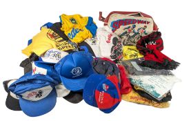 SPEEDWAY - COLLECTION OF MERCHANDISE CAPS, TOPS AND OTHER