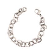 SILVER 925 ROUND LINK BRACELET CHAIN