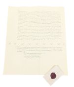 WOLF HALL (2024) - PRODUCTION PROP - FRANCE AND SPAIN TREATY AND LETTER