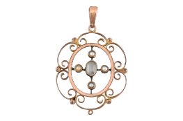 EARLY 20TH CENTURY ART NOUVEAU NECKLACE PENDANT