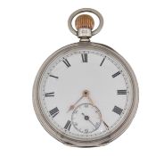 EDWARDIAN HALLMARKED 925 SILVER OPEN FACE POCKET WATCH