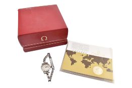 19702 LADIES OMEGA GENEVE STAINLESS STEEL WRISTWATCH