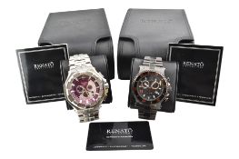 A PAIR OF RENATO GENTLEMAN'S WRISTWATCHES