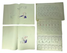 HAROLD WHITAKER - A COLLECTION OF SKETCHES, PRINTS AND STORY-BOARDS, INC. THE FLINTSTONES