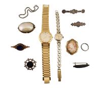 COLLECTION OF SILVER AND ANTIQUE JEWELLERY