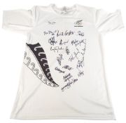2008 BEIJING OLYMPICS - NEW ZEALAND SWIMMING TEAM SIGNED T-SHIRT