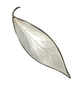 DAVID ANDERSON NORWEGIAN ENAMEL LEAF BROOCH