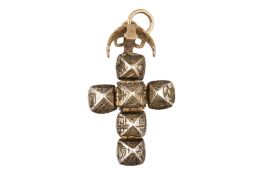 GOLD ON SILVER MASONIC ORB PENDANT