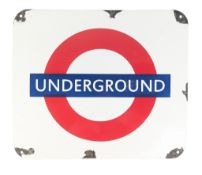 LONDON UNDERGROUND - VINTAGE STYLE ENAMEL SIGN