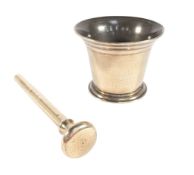 19TH CENTURY BRONZE PESTLE & MORTAR