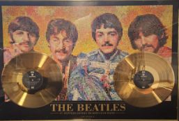 THE BEATLES - LIMITED EDITION GOLD RECORD DISPLAY