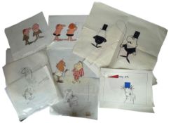HAROLD WHITAKER - c1970 A COLLECTION OF ANIMATION CELS AND SKETCHES - PINK PANTHER STYLE