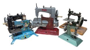 COLLECTION OF SIX 20TH CENTURY VINTAGE CHILD'S TOY SEWING MACHINES