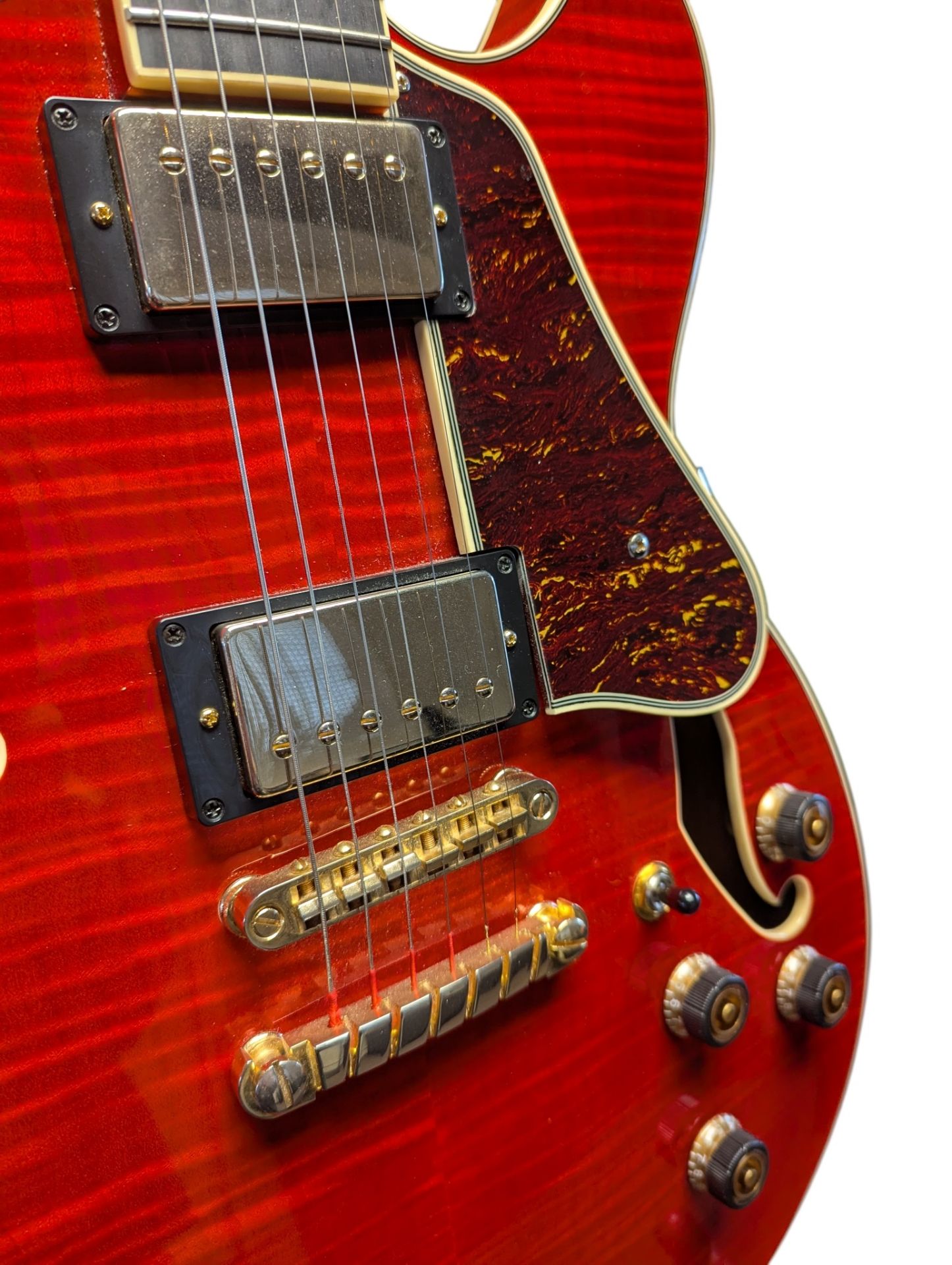 GUITAR - IBANEZ AS93FM HOLLOWBODY IN CHERRY RED - Image 6 of 6