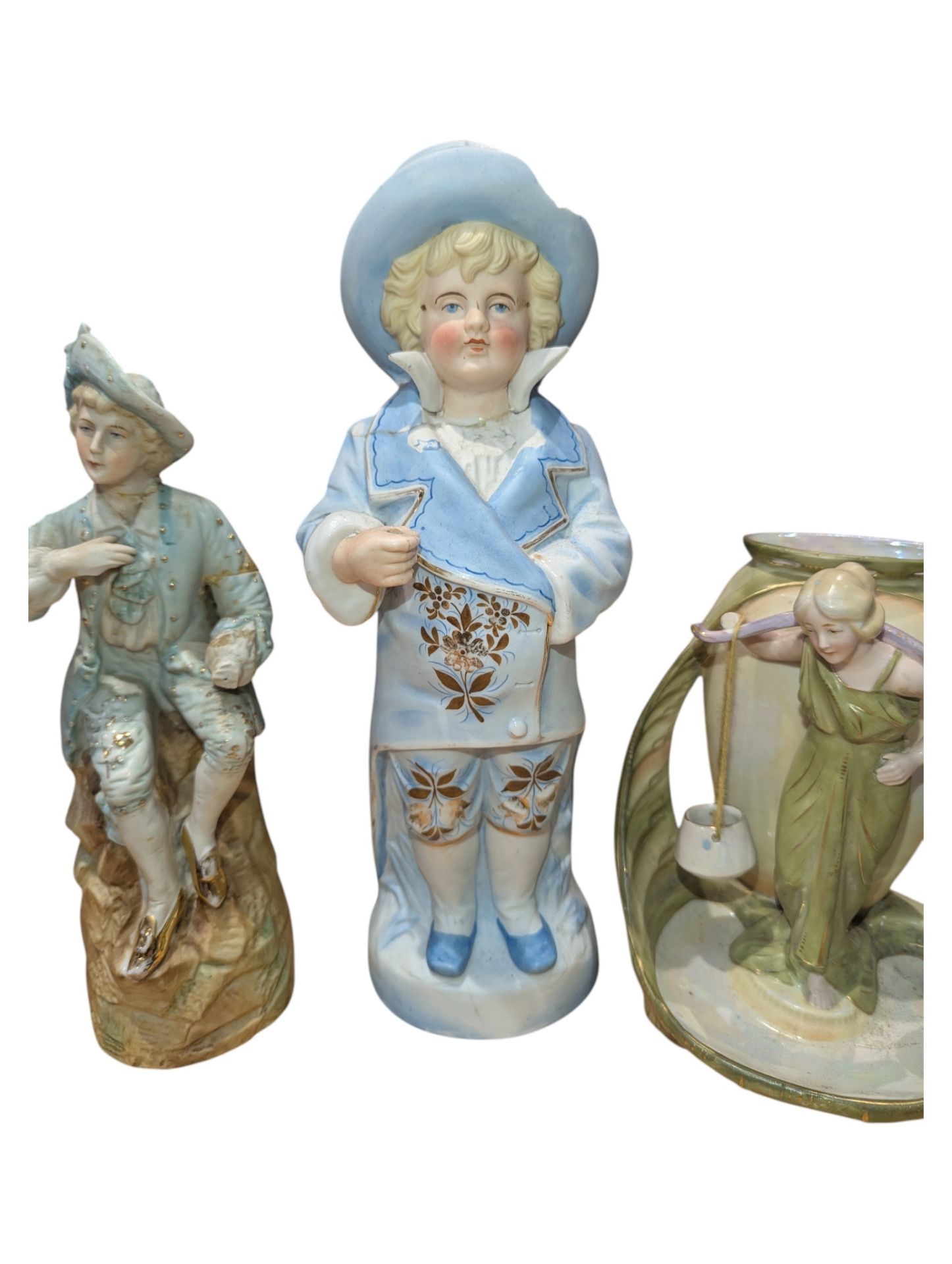 FOUR 20TH CENTURY CONTINENTAL PORCELAIN ORNAMENTAL FIGURES - Image 3 of 7