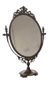 20TH CENTURY FRENCH STYLE BRASS TABLE MIRROR