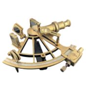 EARLY 20TH CENTURY BRASS SEXTANT - HENRY BARROW & CO