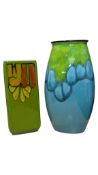 POOLE POTTERY - TWO LATE 20TH CENTURY STUDIO VASES