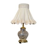 WATERFORD CRYSTAL - VINTAGE 20TH CENTURY KENT ACCENT PATTERN TABLE LAMP