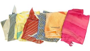 COLLECTION OF VINTAGE DESIGNER SILK SCARVES - JACQMAR, LONDON