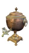 19TH CENTURY BRASS & COPPER RUSSIAN SAMOVAR
