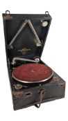 EARLY 20TH CENTURY COLUMBIA VIVA-TONAL GRAFONOLA PORTABLE GRAMOPHONE