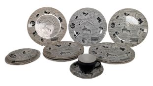 ENID SEENEY FOR RIDGWAY POTTERIES - COLLECTION OF CERAMIC HOMEMAKER PATTERNED TABLEWARE