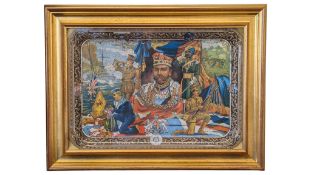 VINTAGE MID 20TH CENTURY KING GEORGE V COMMEMORATIVE TRAY