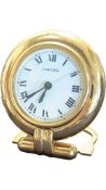 CARTIER, FRANCE - A VINTAGE 20TH CENTURY COLISEE CLOCK