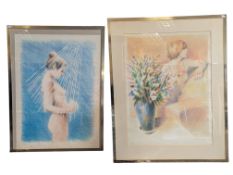 ADRIAN GEORGE (1944-2021) - TWO LIMITED EDITION LITHOGRAPH PRINTS