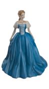 COALPORT - 1990S LIMITED EDITION MIDNIGHT WALTZ BONE CHINA FIGURE