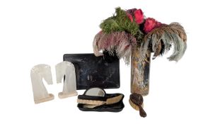 COLLECTION OF EARLY 20TH CENTURY DRESSING TABLE ITEMS & ORNAMENTS