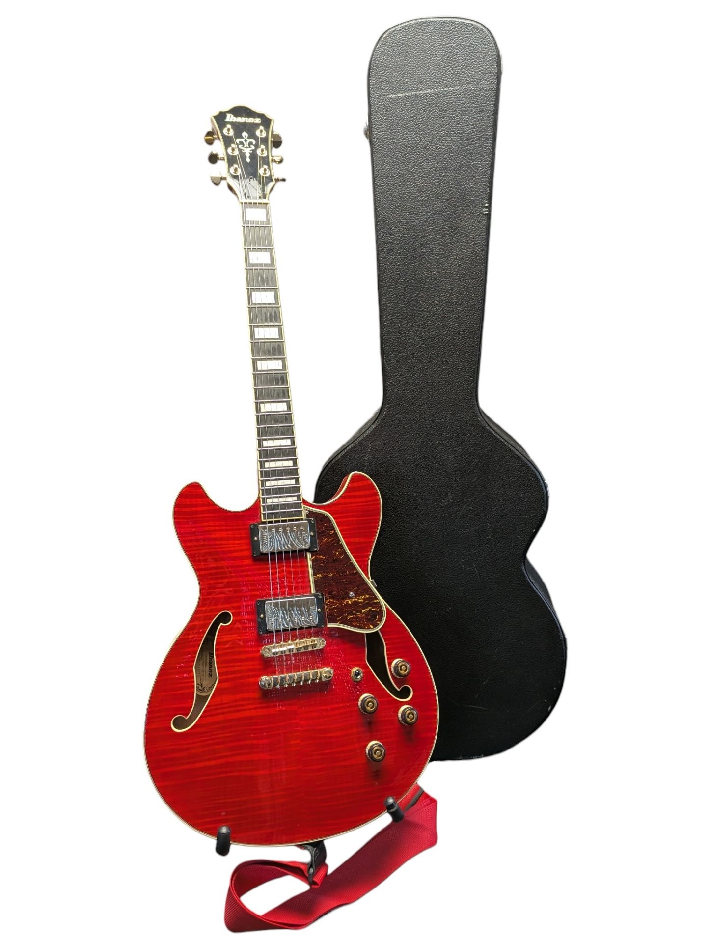 GUITAR - IBANEZ AS93FM HOLLOWBODY IN CHERRY RED