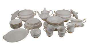 VINTAGE ROYAL ALBERT VAL D'OR TEA & DINNER SERVICE