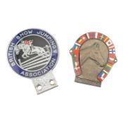 TWO MID CENTURY HORSE SHOW BADGES