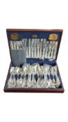 VINERS - LATE 20TH CENTURY KINGS ROYALE SILVER PLATED CANTEEN OF CUTLERY