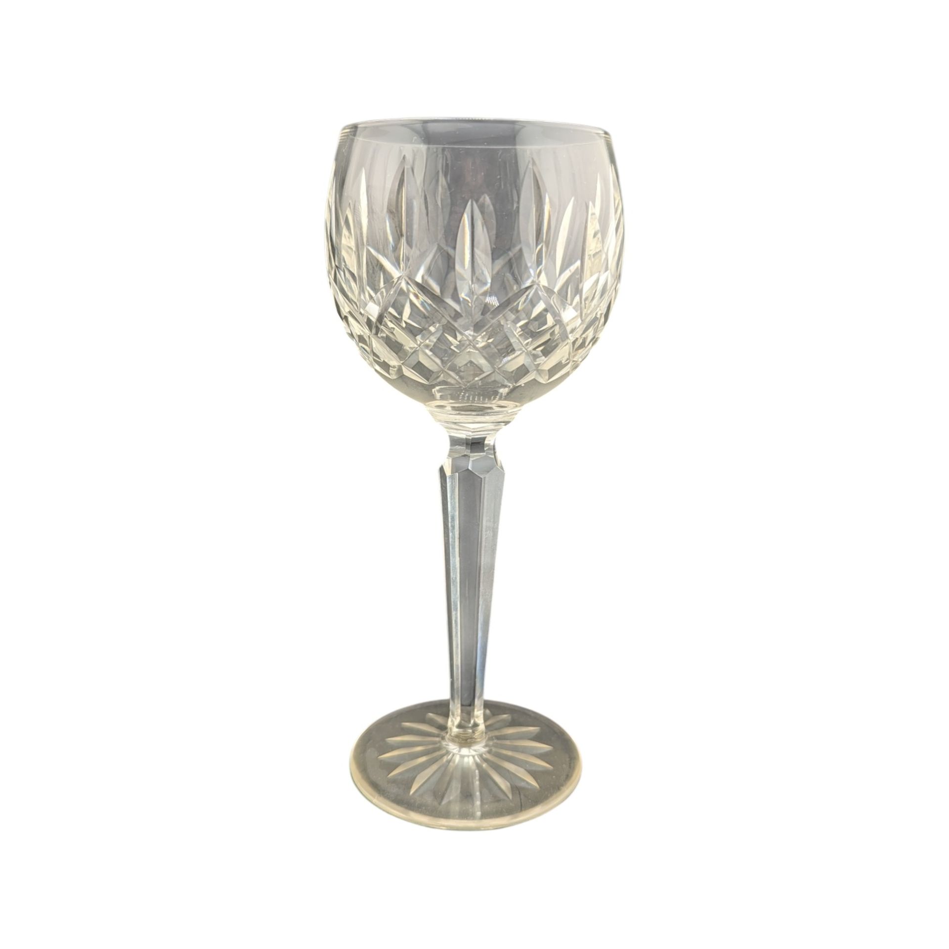 WATERFORD, IRELAND - SIX MID CENTURY CUT CRYSTAL WINE GLASSES - Image 3 of 5