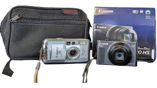 CANON INC, JAPAN - TWO MODERN POINT & SHOOT DIGITAL CAMERAS