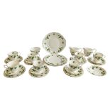 COLCOUGH - VINTAGE 20TH CENTURY BONE CHINA IVY PATTERN TEA SERVICE