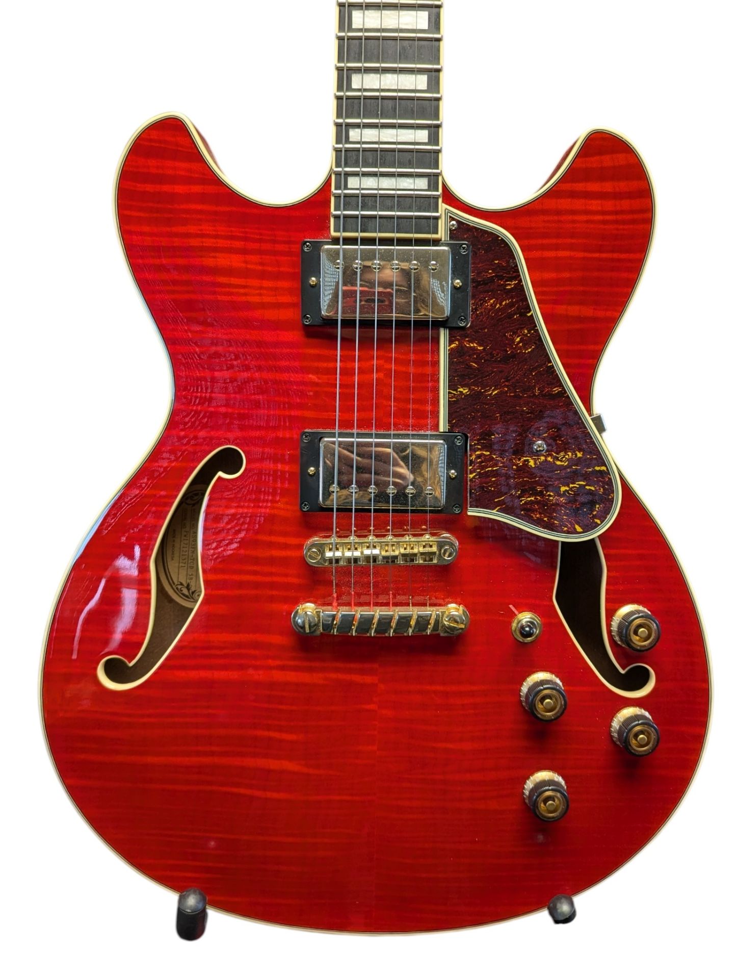 GUITAR - IBANEZ AS93FM HOLLOWBODY IN CHERRY RED - Image 3 of 6