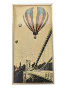 GIOVANNI SCIOSCIA - VINTAGE CLIFTON SUSPENSION BRIDGE LACQUERED ARTWORK